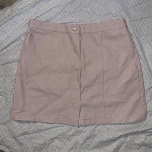Leather pink forever 21 skirt